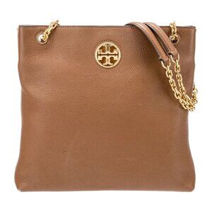 Tory Burch Tan Bag with Chain Strap - Shoulder or Crossbody